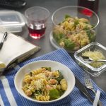 pasta-con-salmón-ahumado-y-langostinos