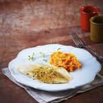 pescado-empapelado-con-pure-de-calabaza