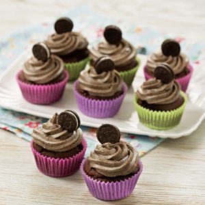 Cupcakes de galletitas oreo
