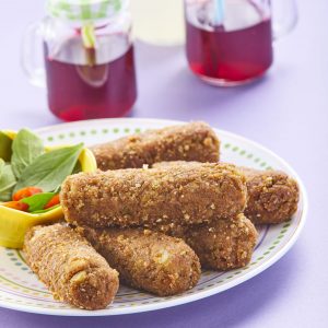 croquetas de papa y lentejas