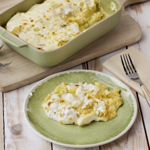 papas y verduras gratinadas