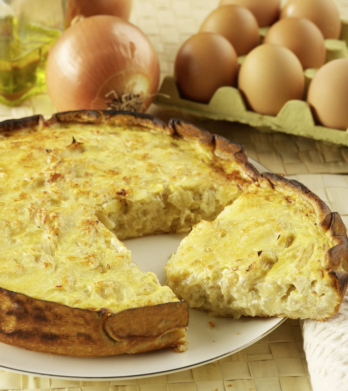 tarta de cebolla