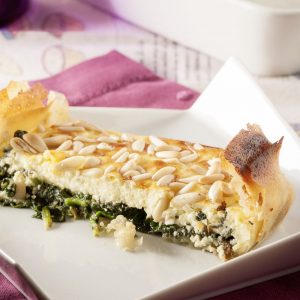 tarta de espinaca y queso