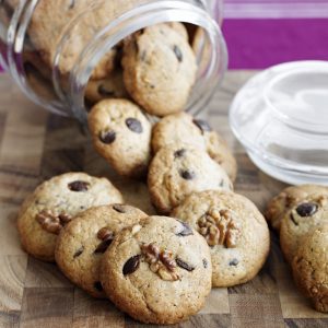 Cookies con chips y nueces