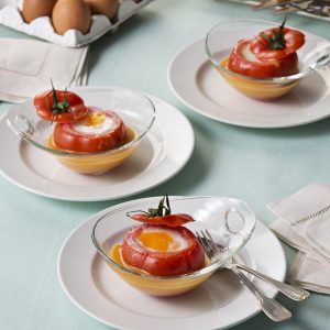 Huevos Poche en Tomate