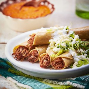 flautas de carne
