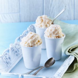 Helado de Melon con leche condensada