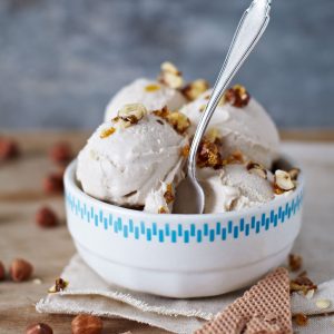helado de avellanas