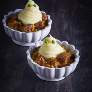 Carne guisada con fantasma de papas
