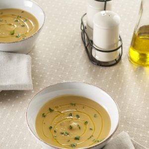 Crema de Batata y Garbanzos