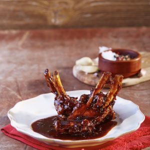 Ribs de Cerdo con Salsa Barbacoa