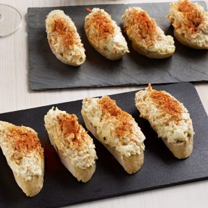 Tostadas de cangrejo