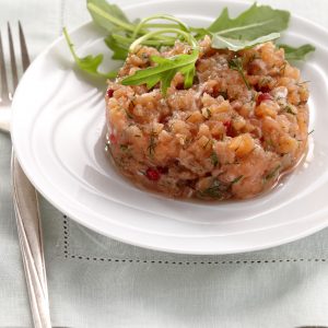 Tartar de salmón