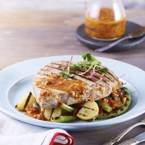 atun con salsa vierge