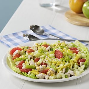 ensalada de pomelo y pollo