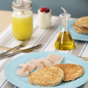 panqueques de avena y clara