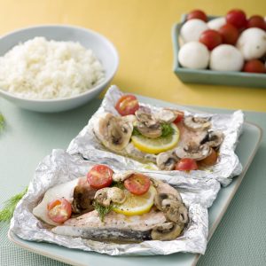 salmón en papillote