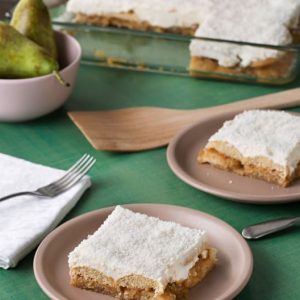 Postre de pera