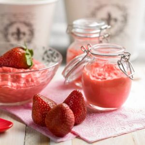 yogur de frutila