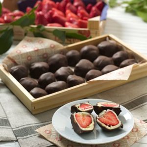 bombones de frutilla