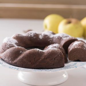 Bizcocho de quinoa y cacao al vapor